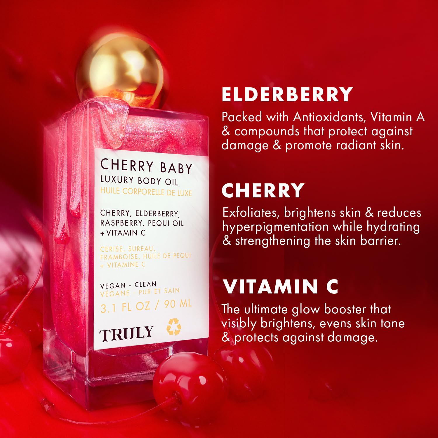 Truly Aceite Corporal De Lujo Cherry Baby 90ml