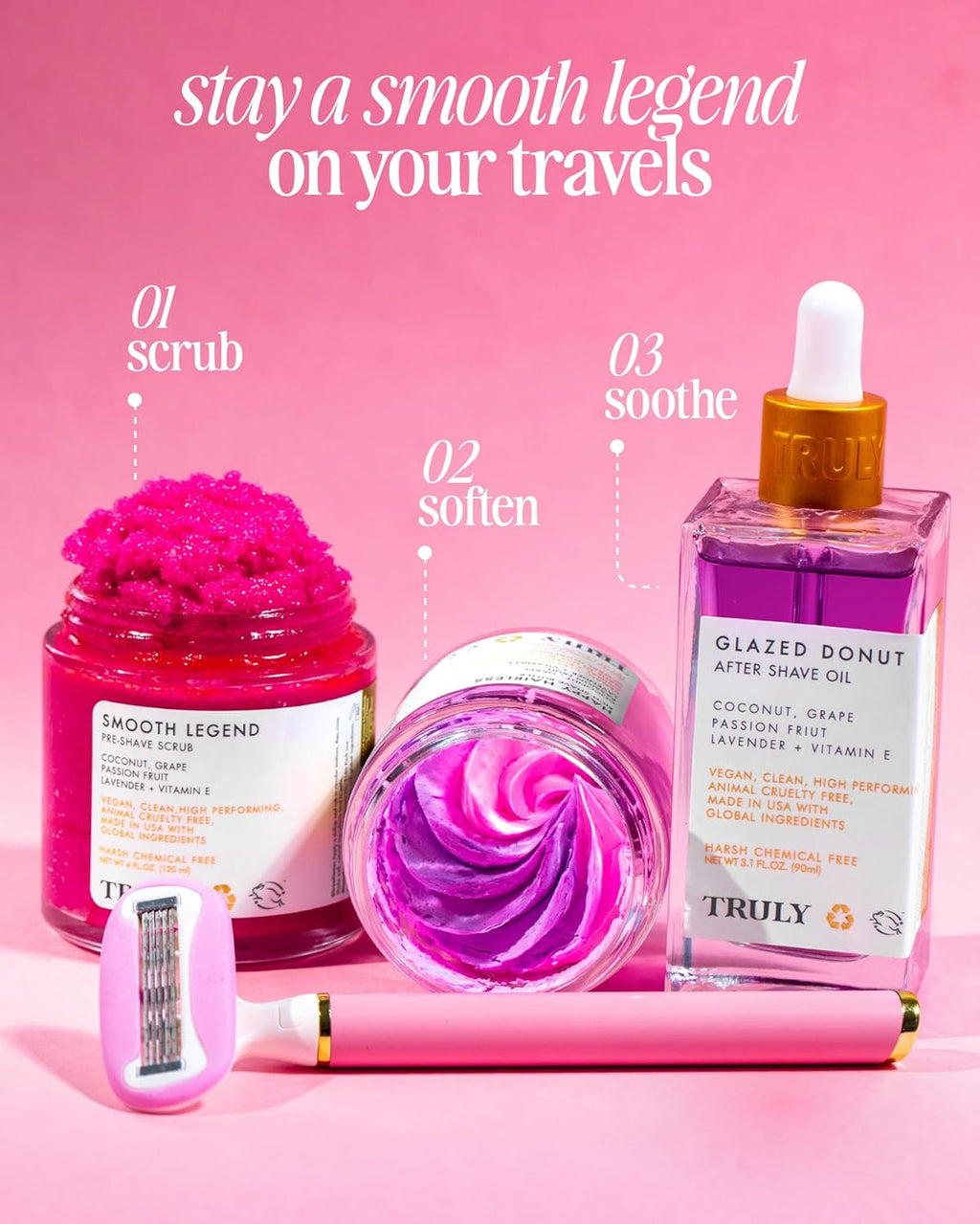 Truly Estuche Afeitado - Smooth Legend Shave Set