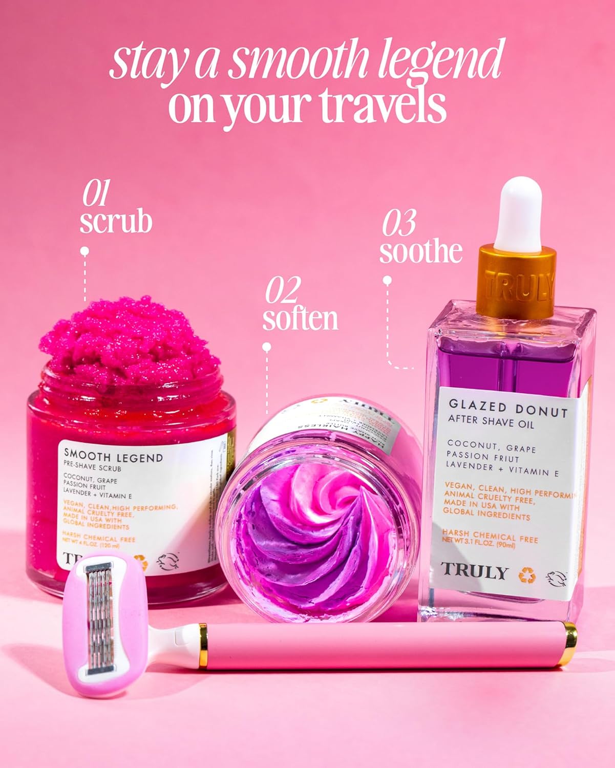 Truly Estuche Afeitado - Smooth Legend Shave Set