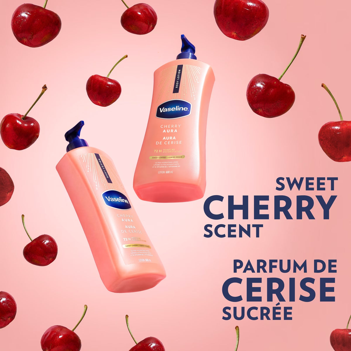 Loción Corporal Vaseline Cherry Aura 600ml