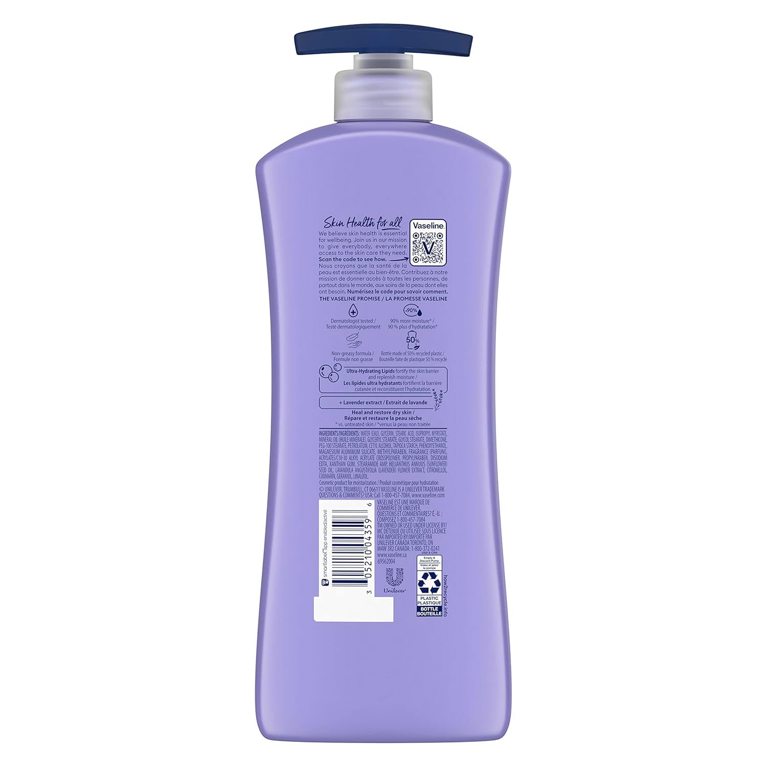 Vaseline Loción Calmante lavanda 600ml