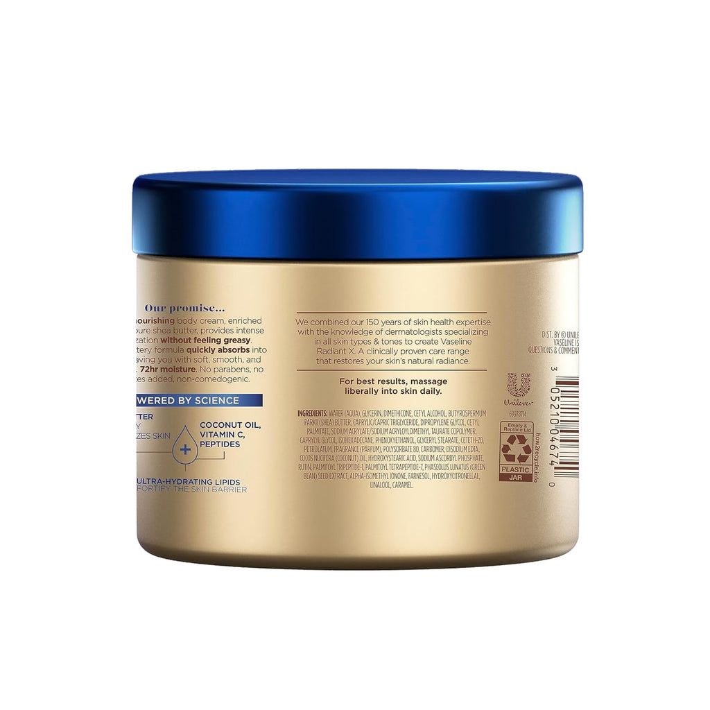 Vaseline Hidratación Profunda Radiant X 283gr