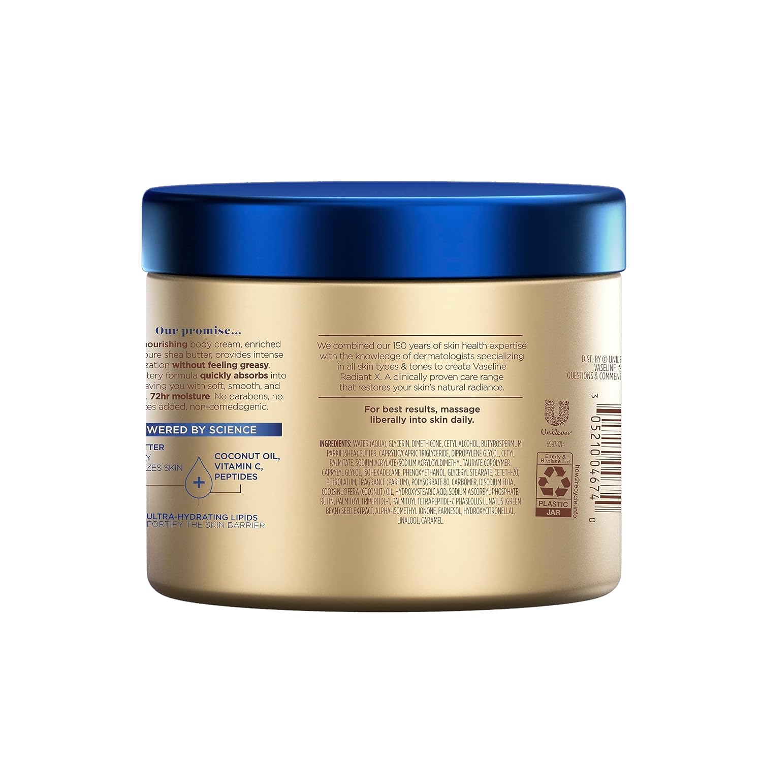 Vaseline Hidratación Profunda Radiant X 283gr