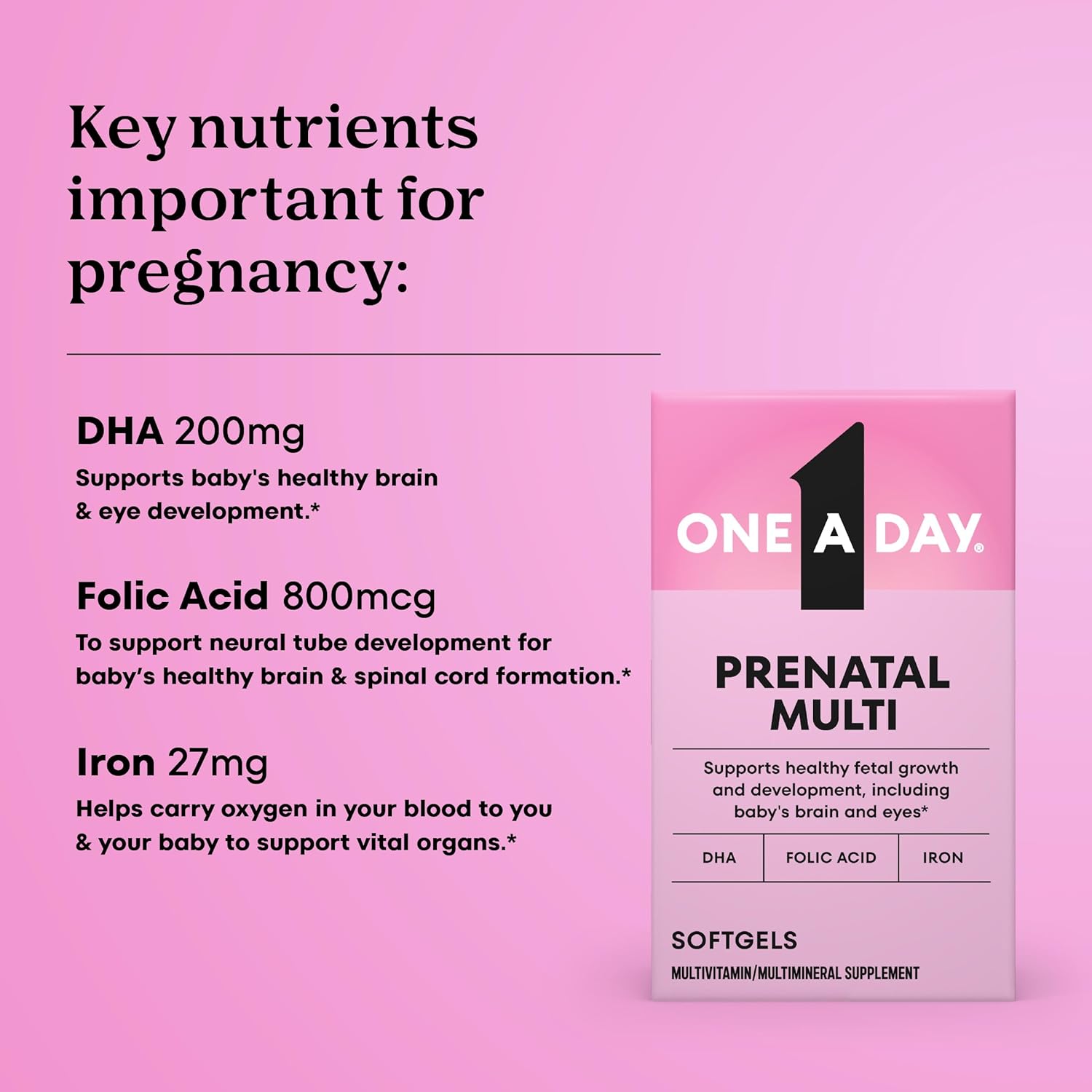 Vitaminas Prenatales One A Day Prenatal 30 Softgel