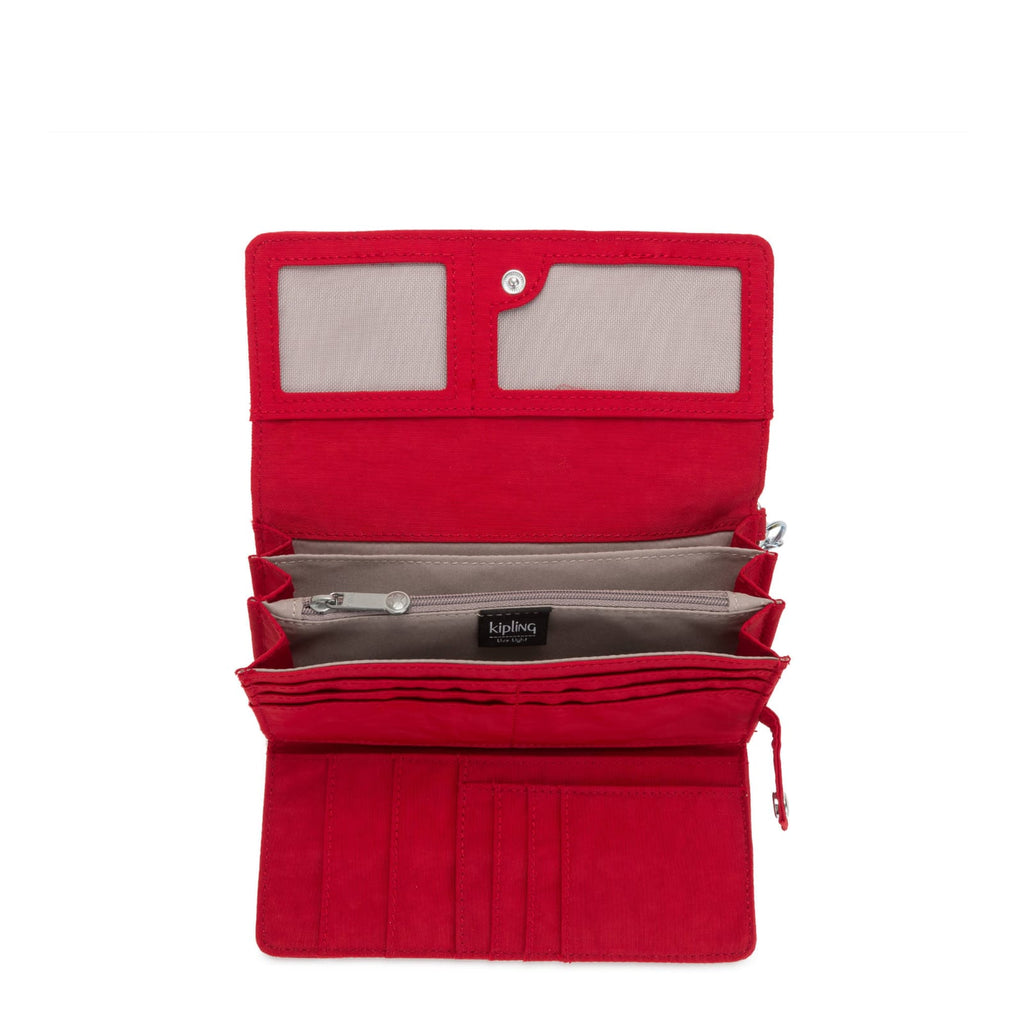 Billetera Kipling Ruby Rojo Cherry
