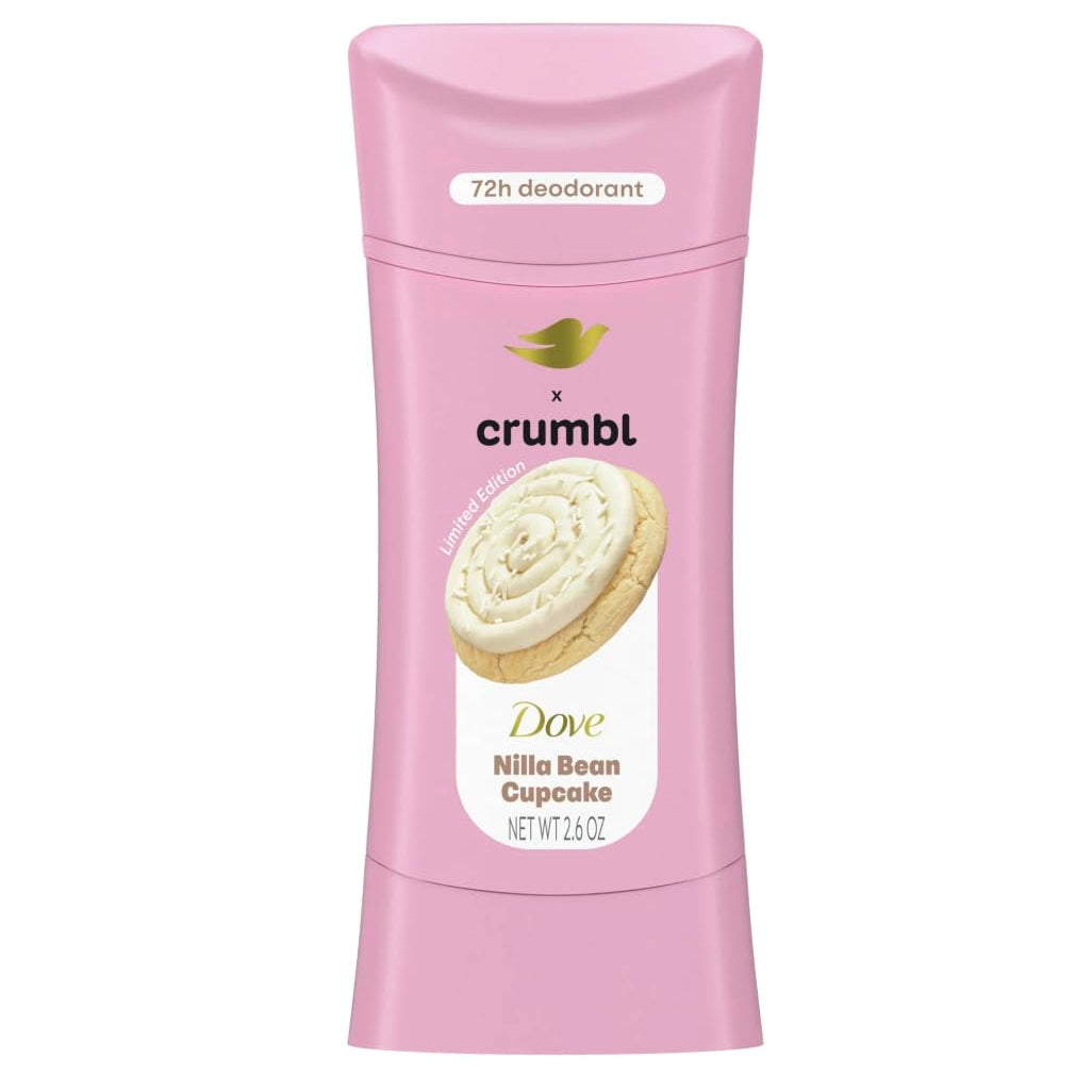 Desodorante Dove x Crumbl Nilla Bean Cupcake
