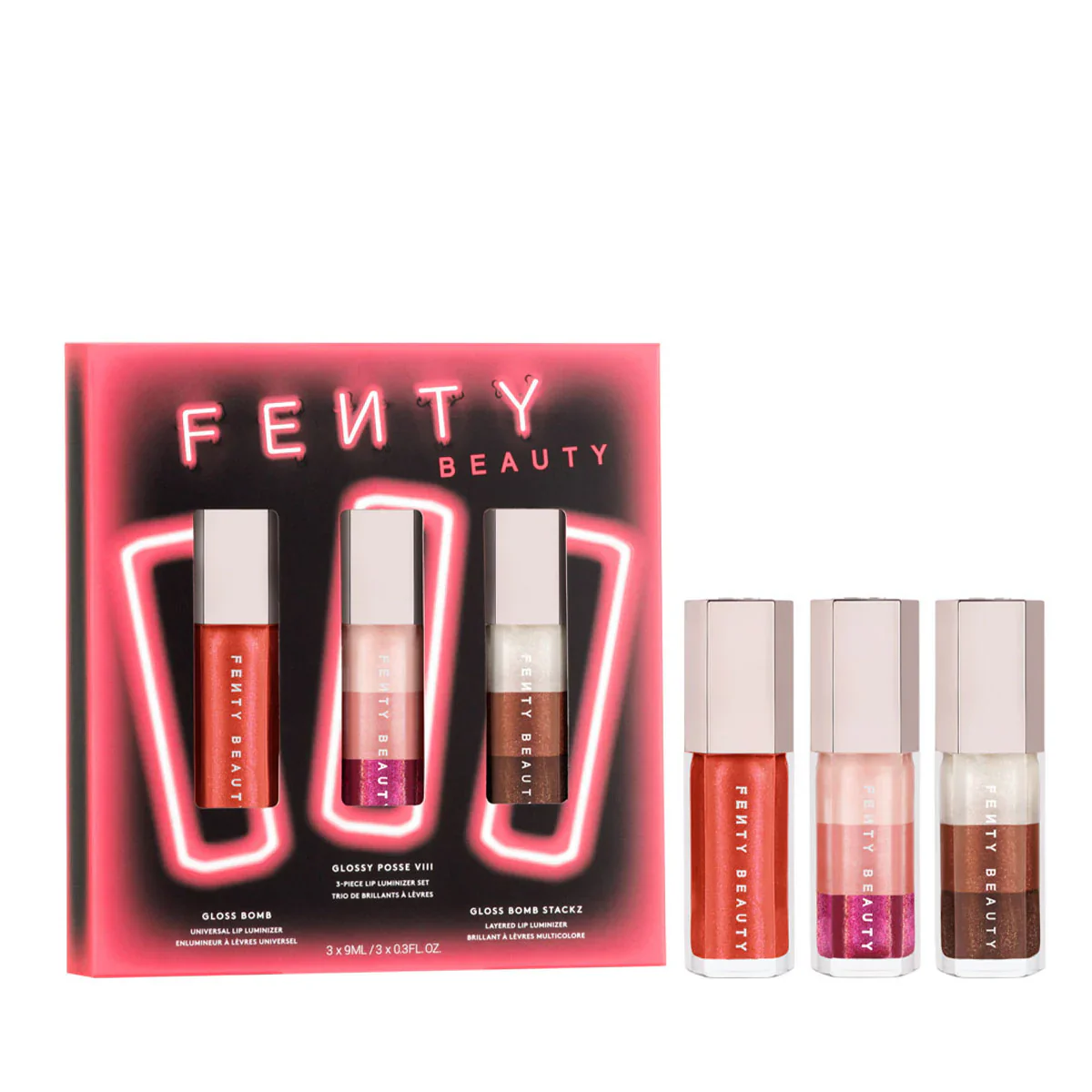 Kit Fenty Beauty Glossy Posee Viii Iluminizadores De Labios
