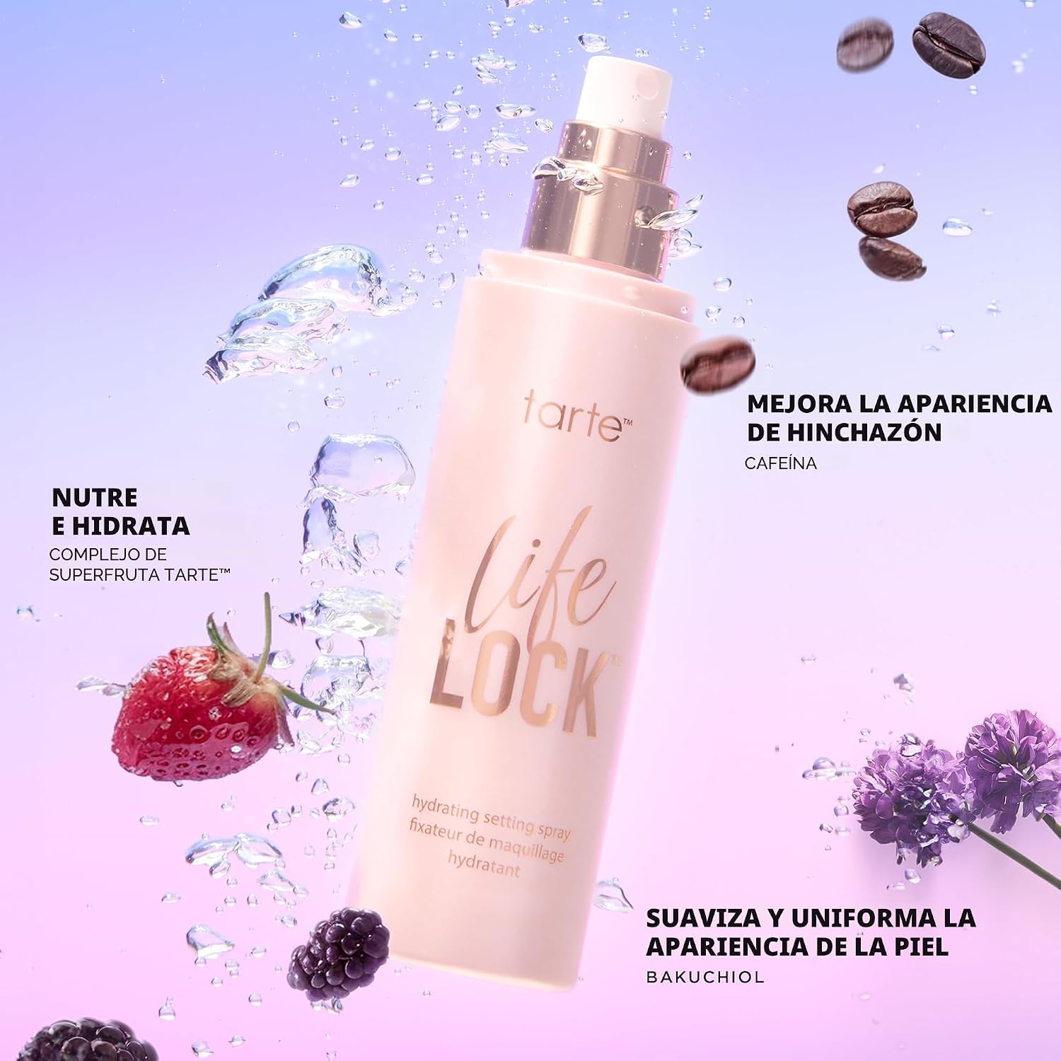 tarte fijador Life Lock Hydrating Setting Spray 1.15 fl