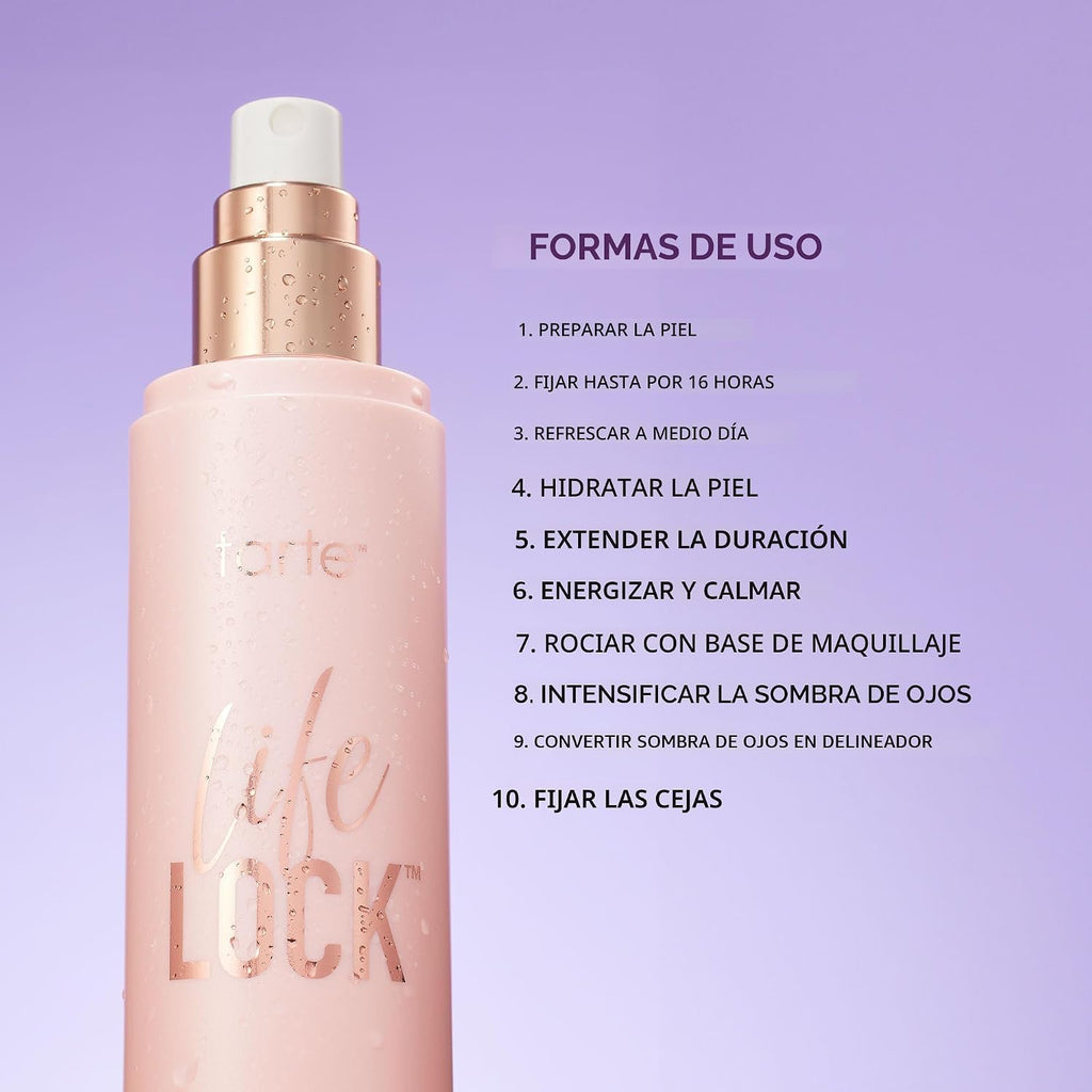 tarte fijador Life Lock Hydrating Setting Spray 1.15 fl