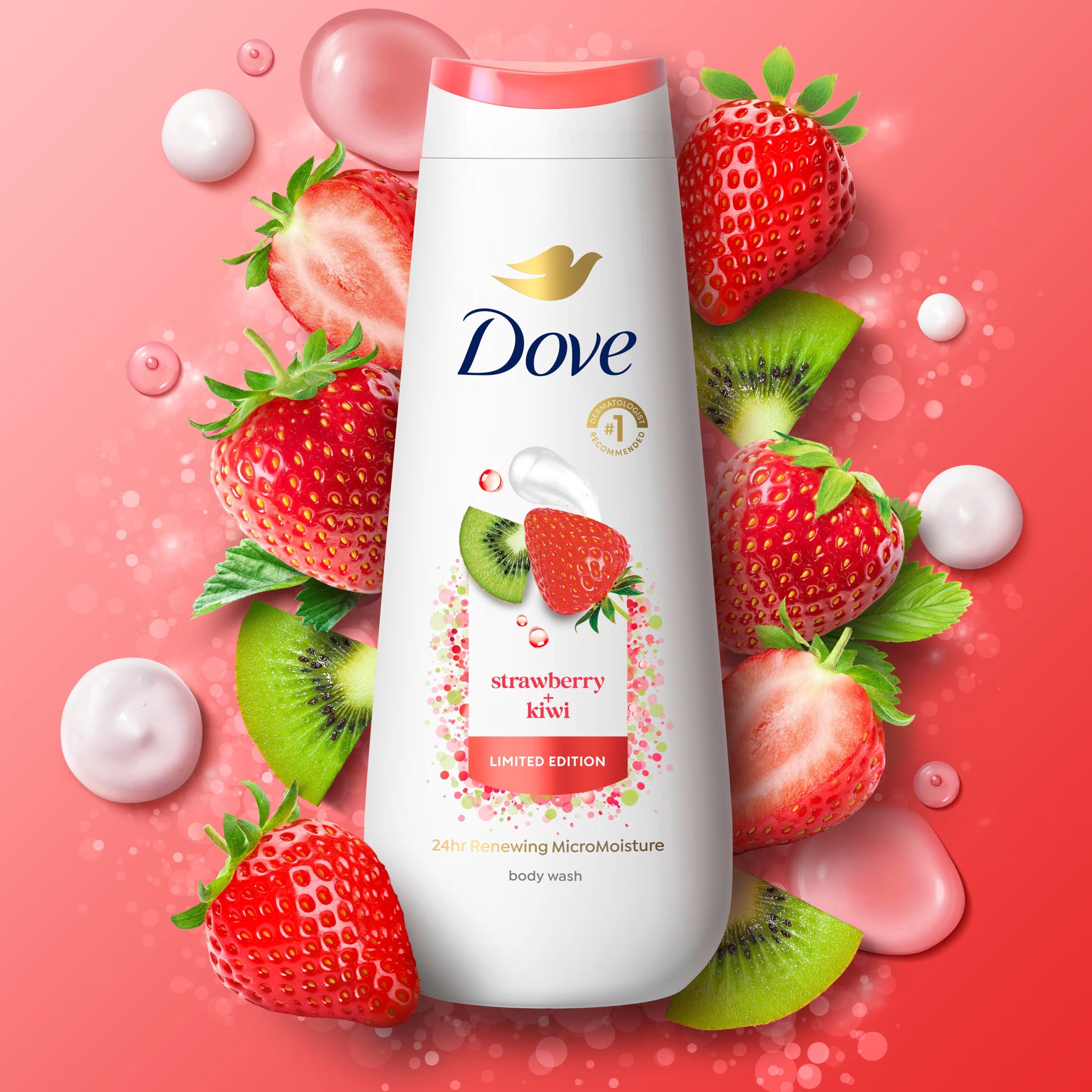 Dove gel de baño Edición especial Fresa Kiwi