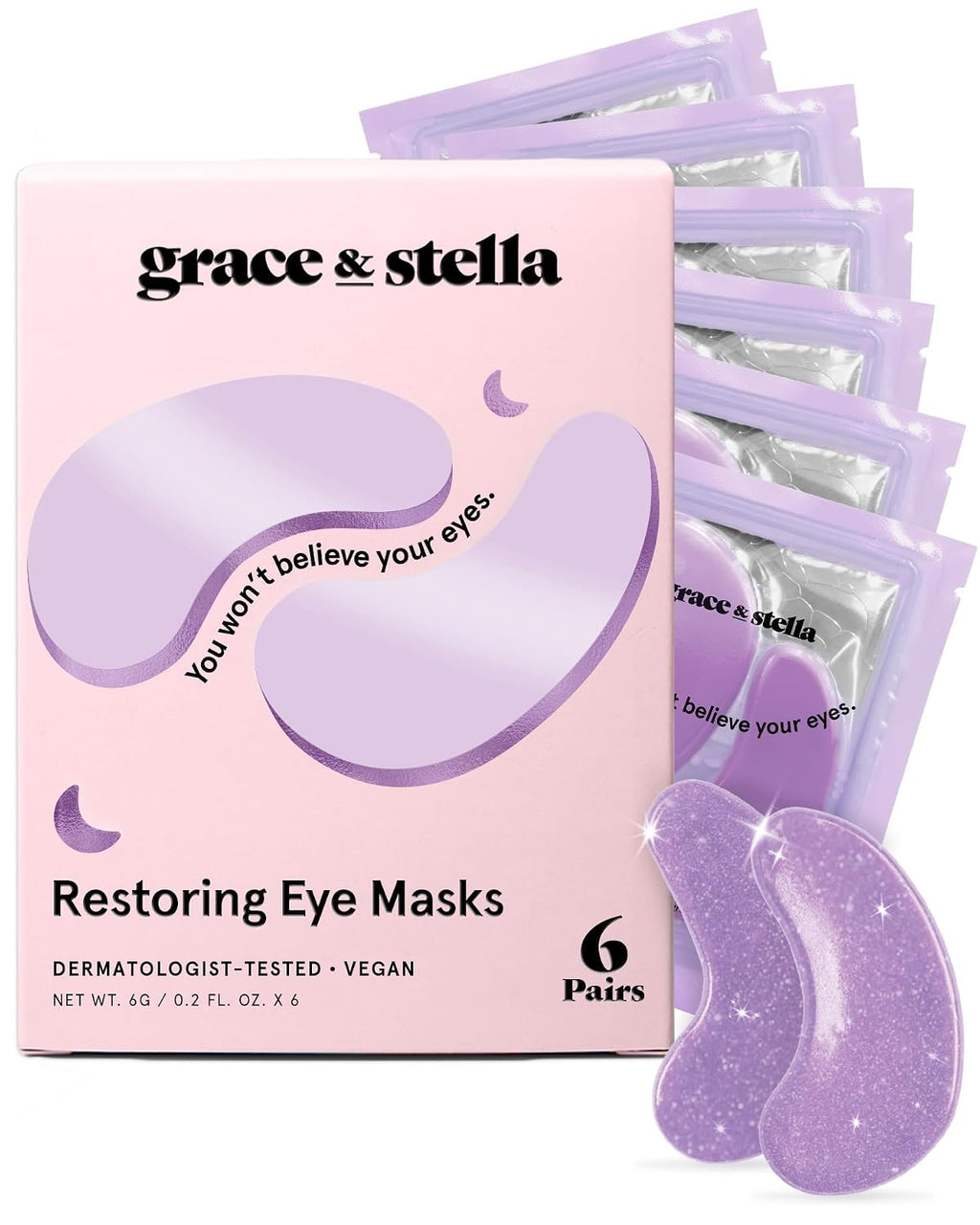 Parches de retinol Grace & stella 6 pares