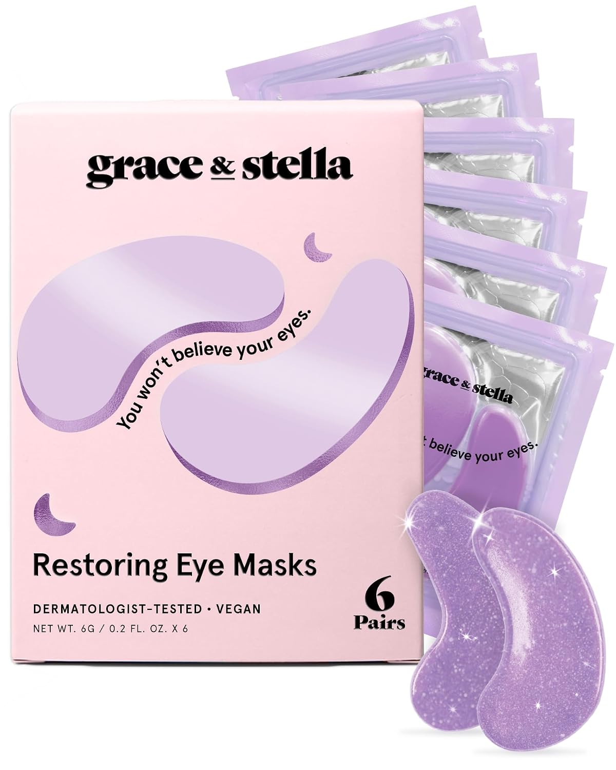 Parches de retinol Grace & stella 6 pares