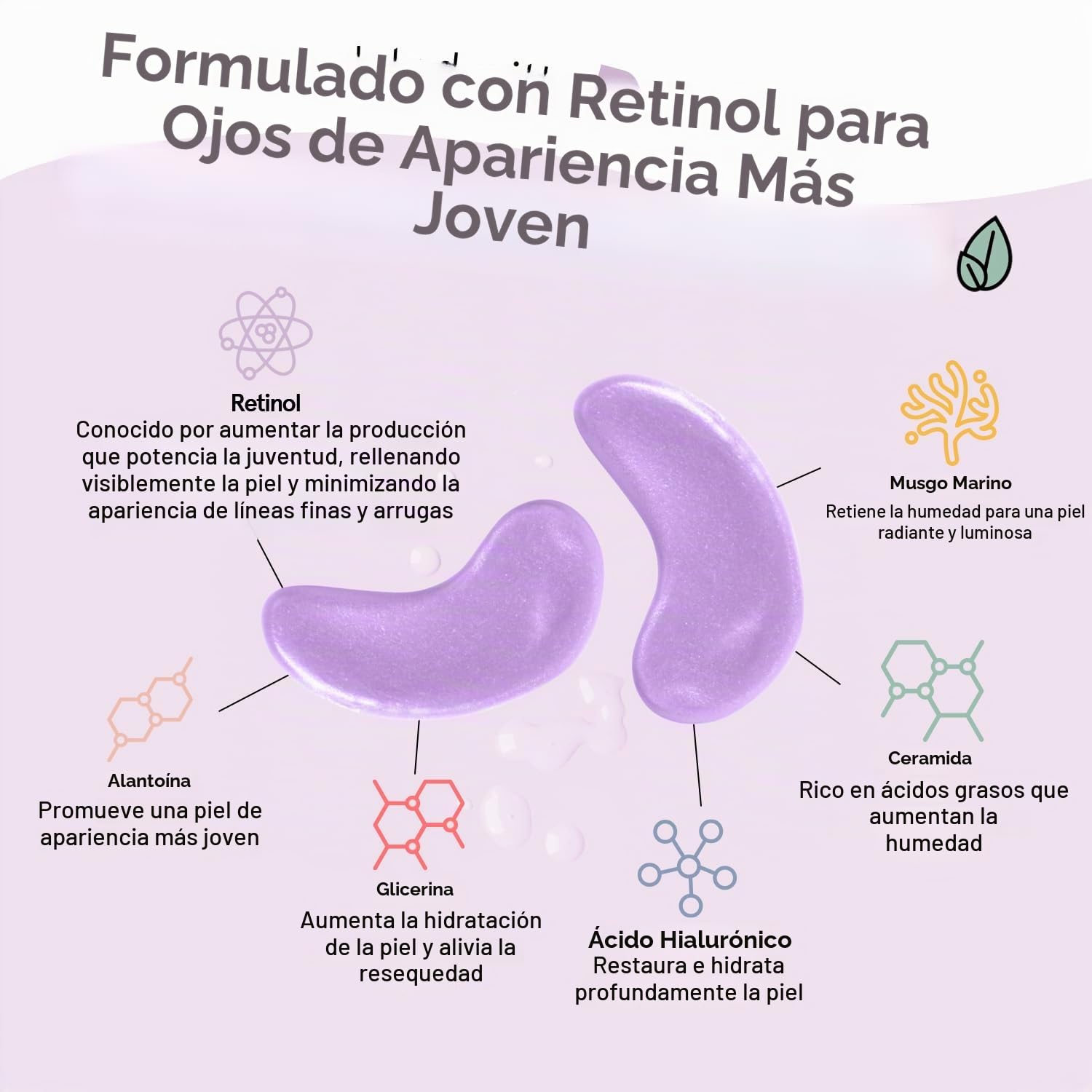 Parches de retinol Grace & stella 6 pares