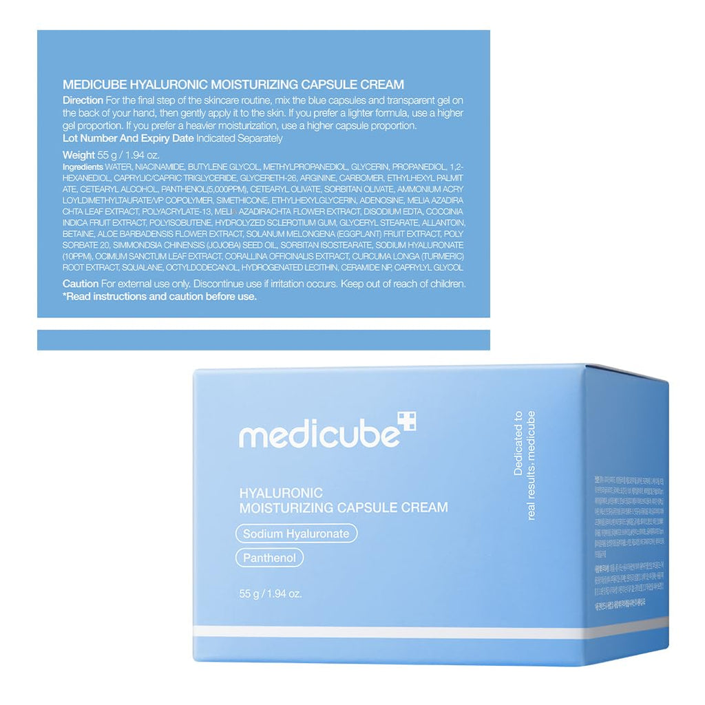 Medicube Crema cápsula con ácido hialurónico - hidratación profunda