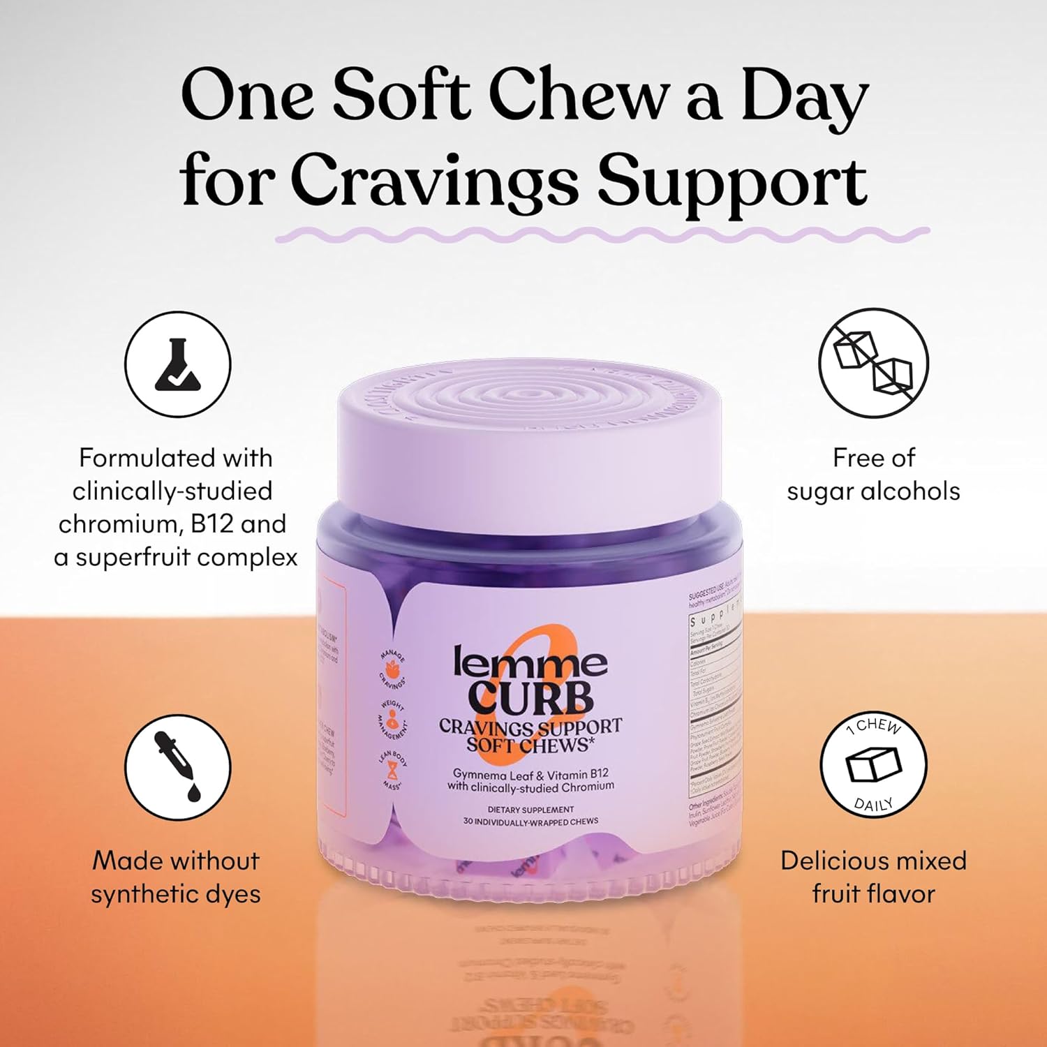 Suplemento Lemme Curb Cravings Soft Chews