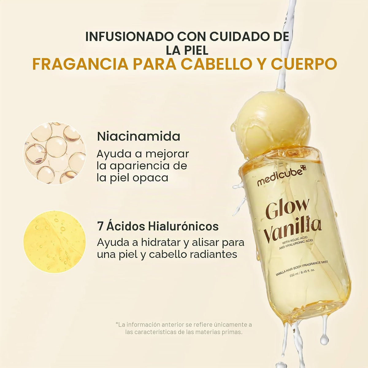 Medicube Glow Vanilla mist corporal y capilar 100ml