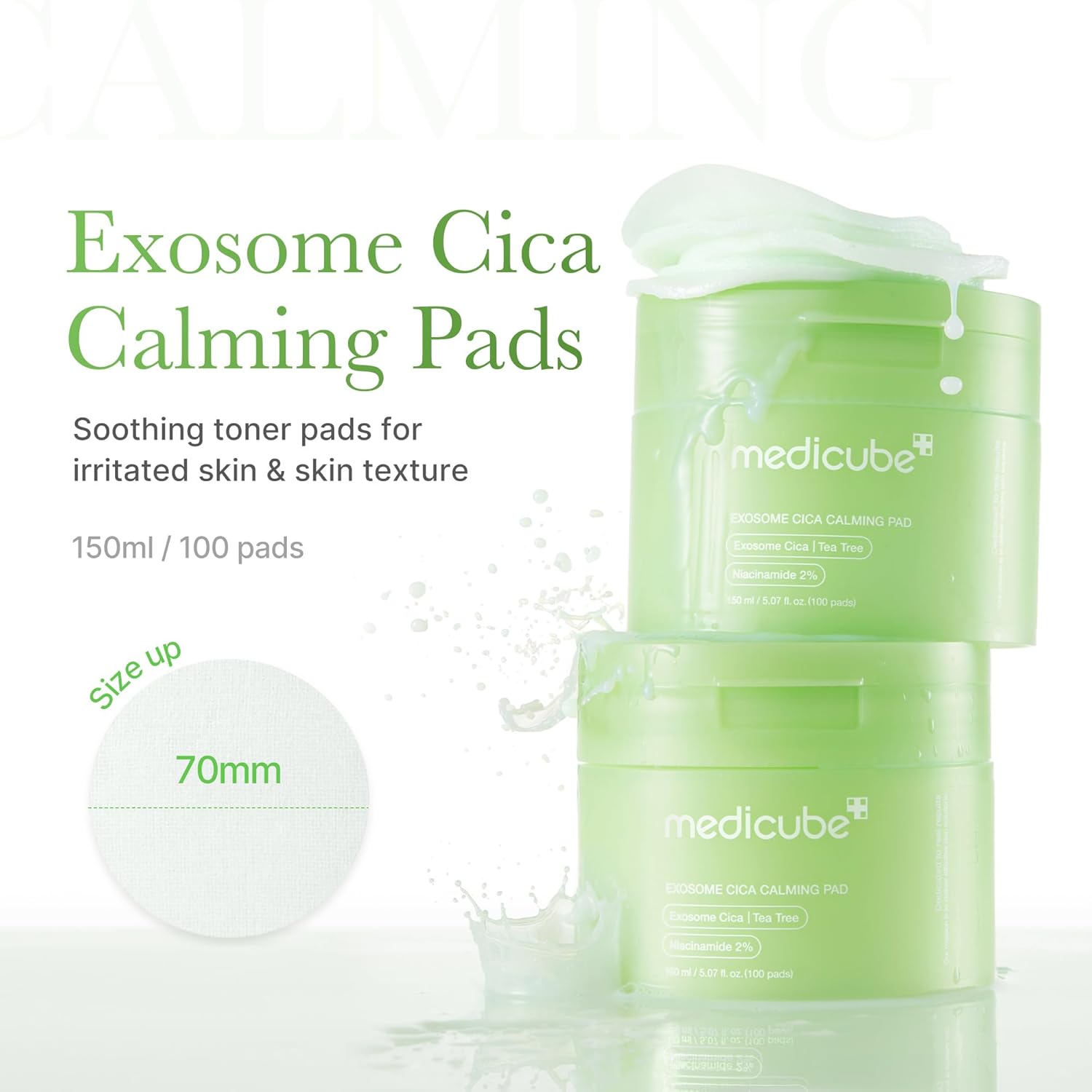 Medicube exosome CICA Tea Tree Calming Pad