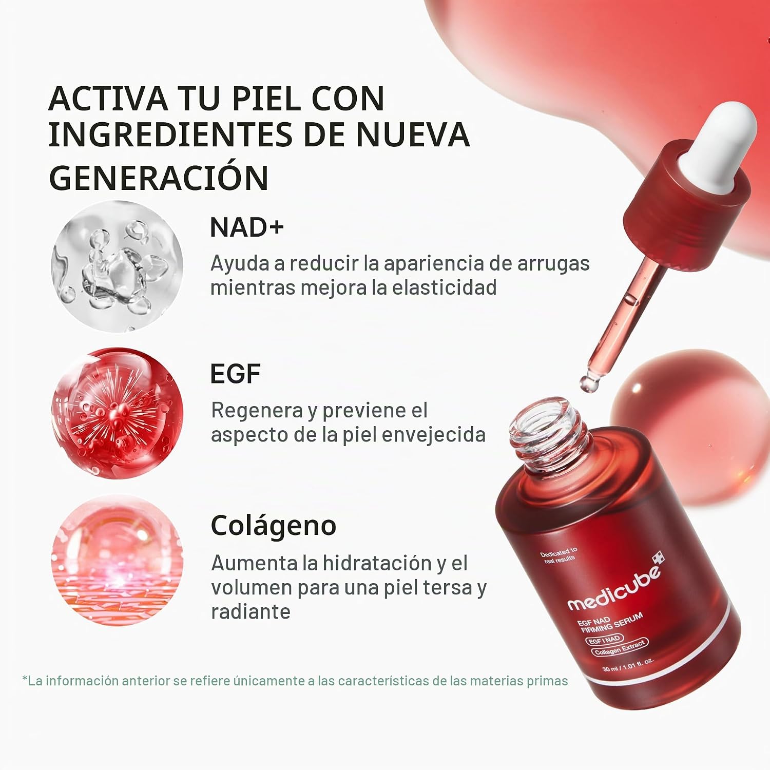 Medicube NAD+ EGF Serum Reafirmante antiedad