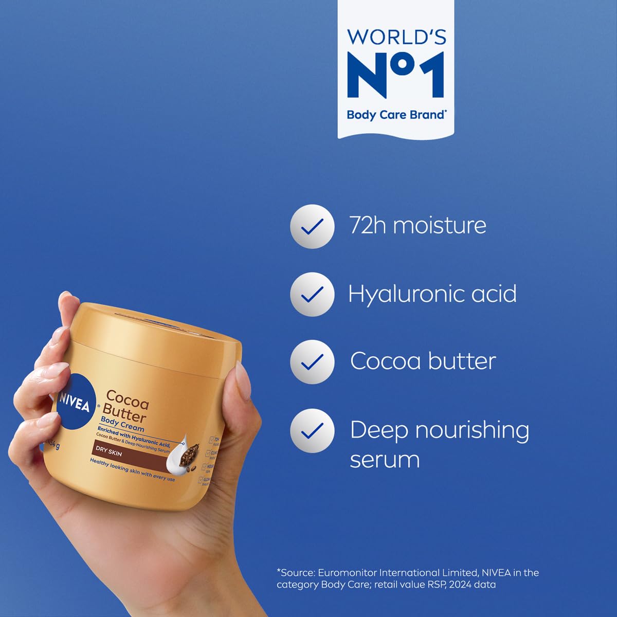 Nivea crema corporal Cocoa Butter 454gr