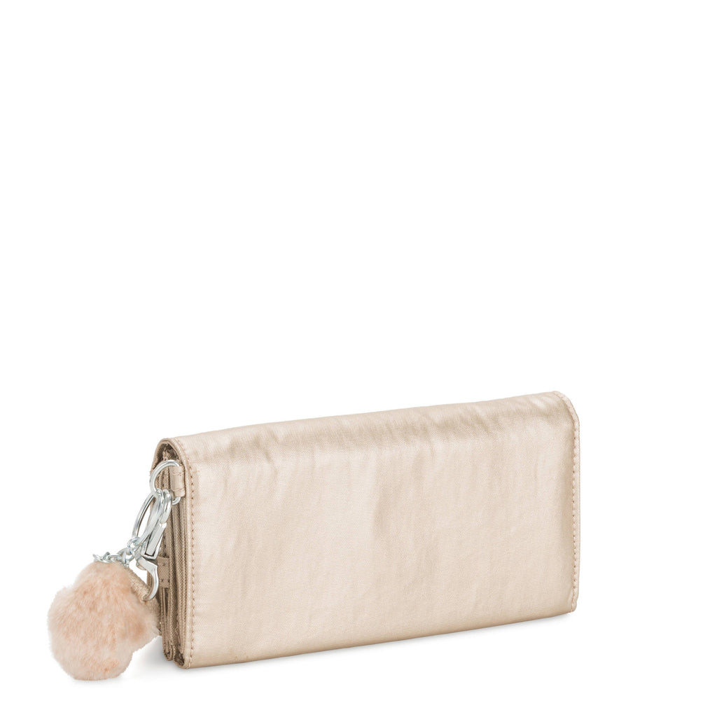 Billetera Kipling Ruby Gold Metallic