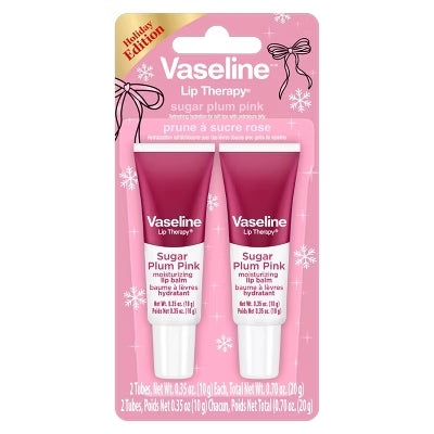 Lip Therapy Vaseline sugar plum pink pack
