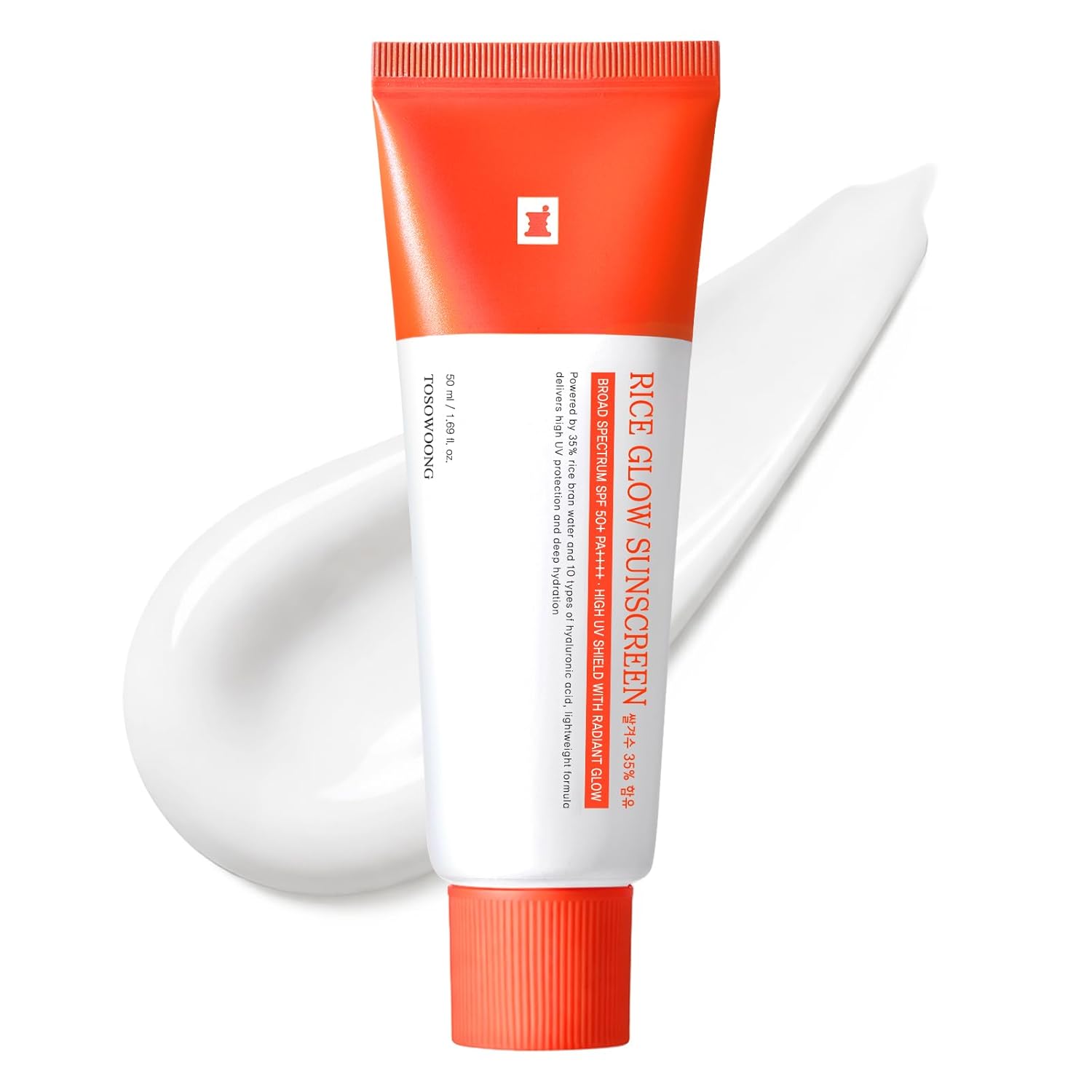 Protector solar SPF50+ TOSOWOONG Rice Glow