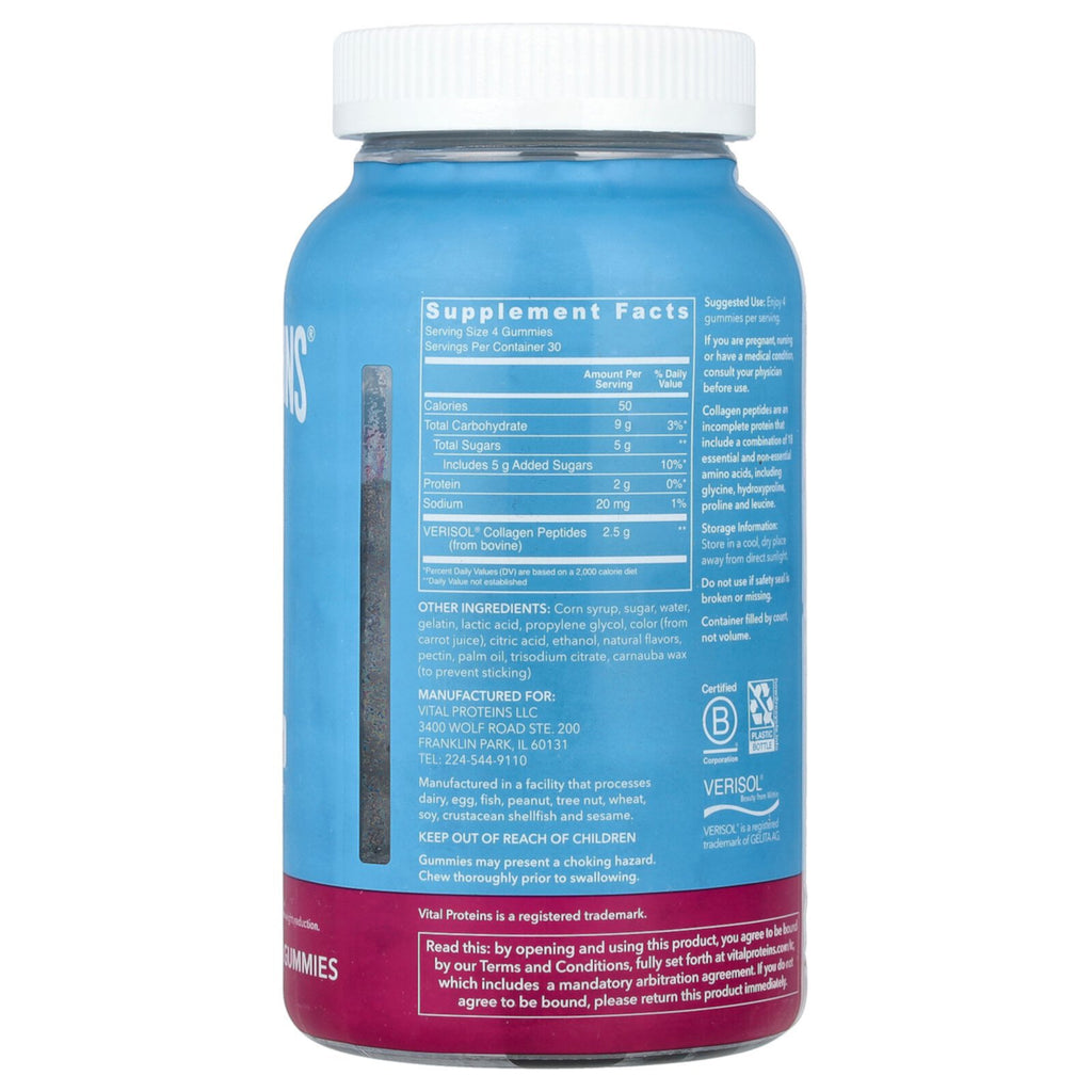 Vital Proteins Collagen gummies raspberry